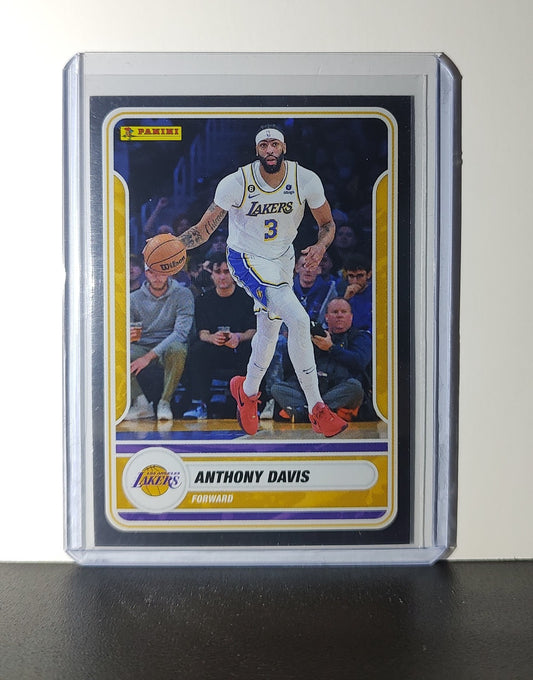 Anthony Davis 2023-24 Panini NBA Sticker Foil Card #46 Los Angeles Lakers