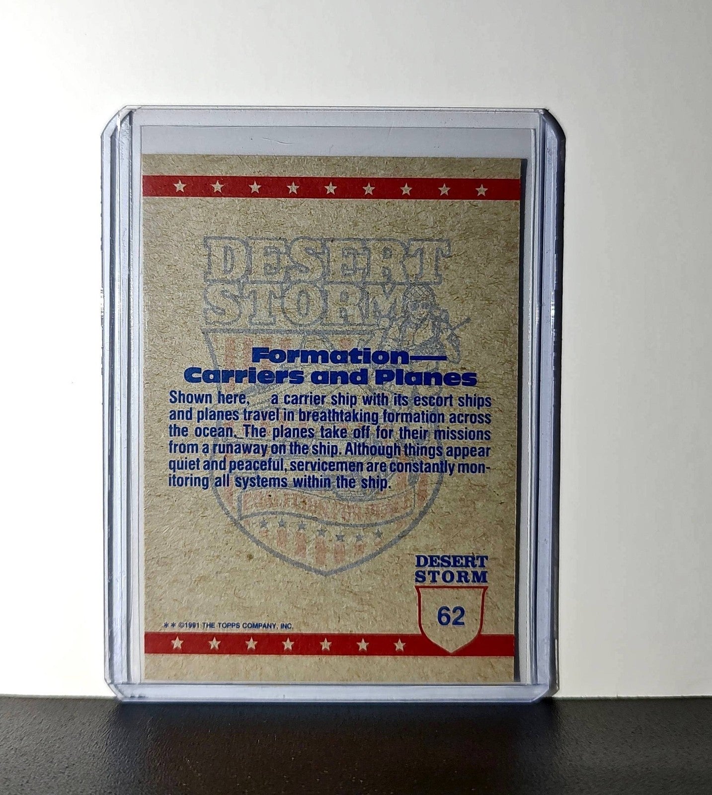 Moving In 1991 Topps Desert Storm #62 Card
