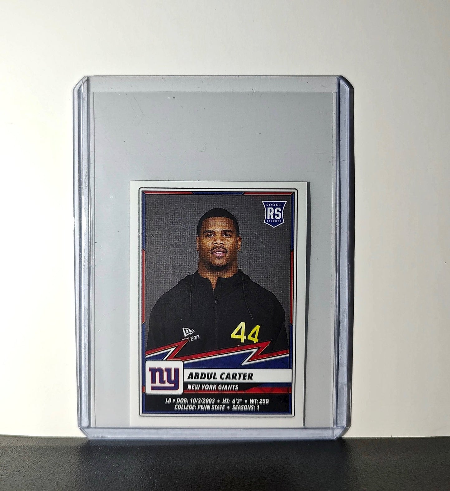 Abdul Carter Rookie 2025 Panini NFL #323 Sticker New York Giants