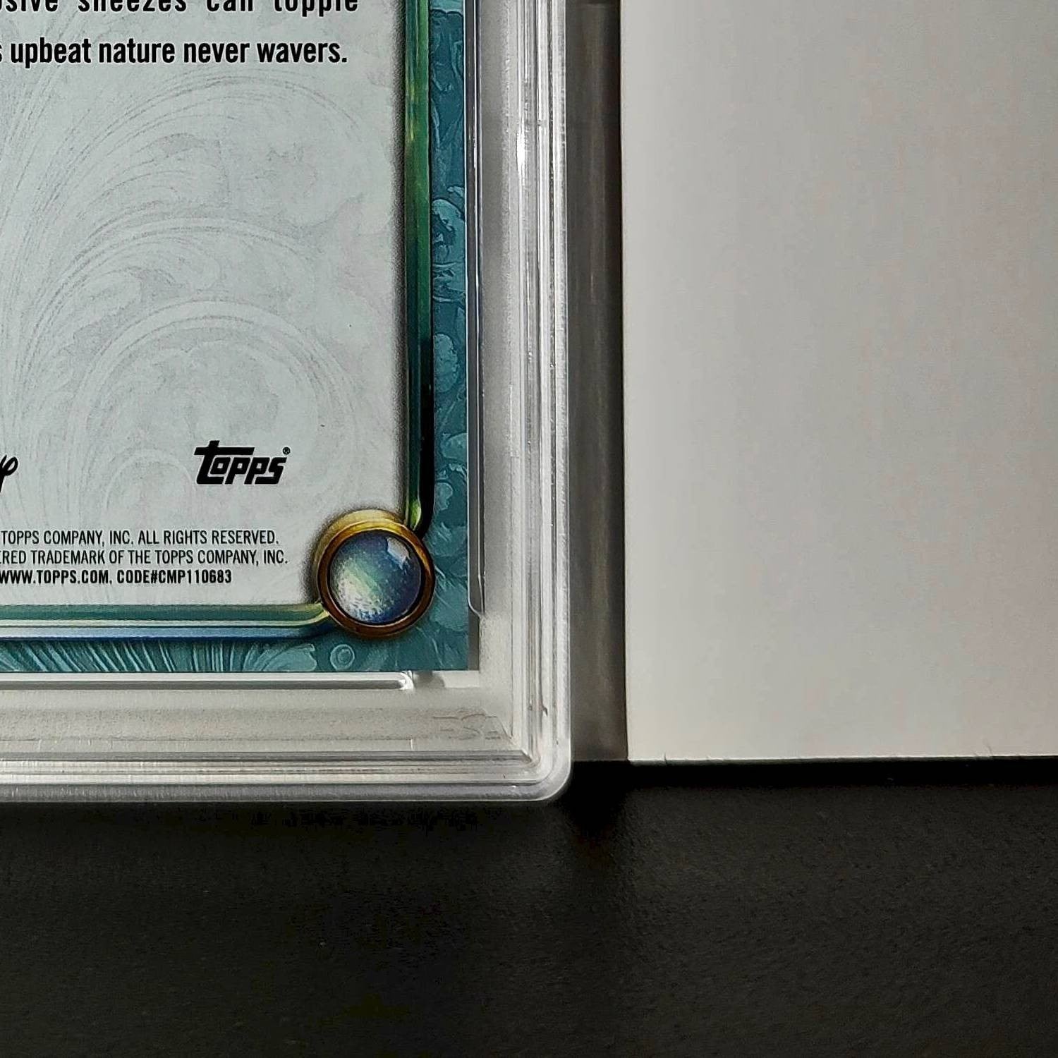 Sneezy 2025 Topps Disney #106 Diamond Card Snow White and the Seven Dwarfs PSA 9