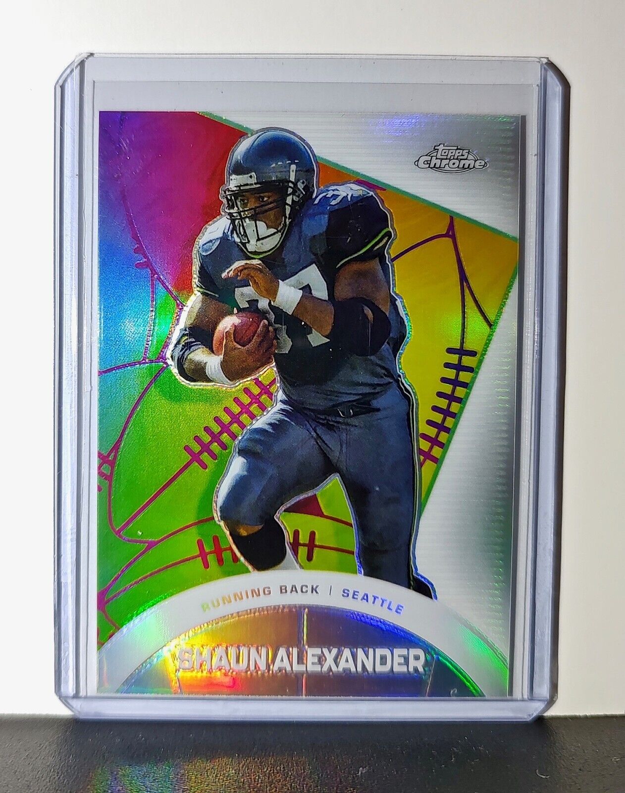 Shaun Alexander 2023 Topps Chrome Refractor All-Etch NFL #CAE-17 Card Seahawks