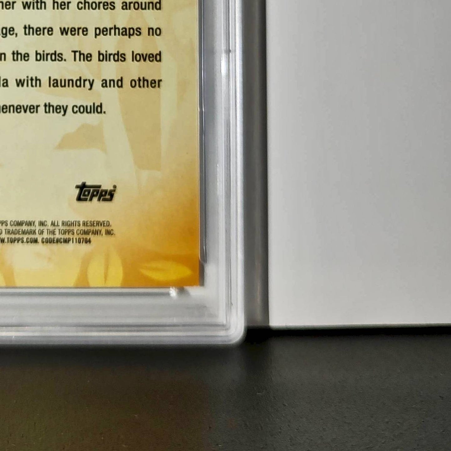 The Birds 2025 Topps Disney #FF-5 Furry Friends Card Cinderella PSA 9
