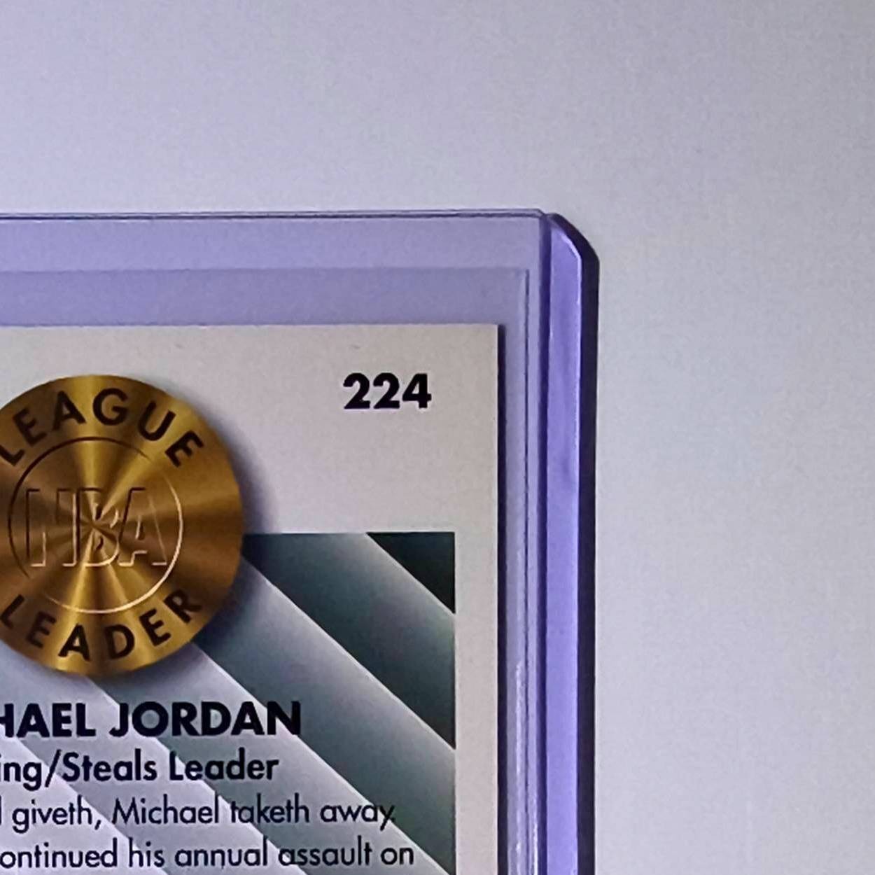 Michael Jordan 1993-94 Fleer League Leader #224 Basketball Card Chicago Bulls