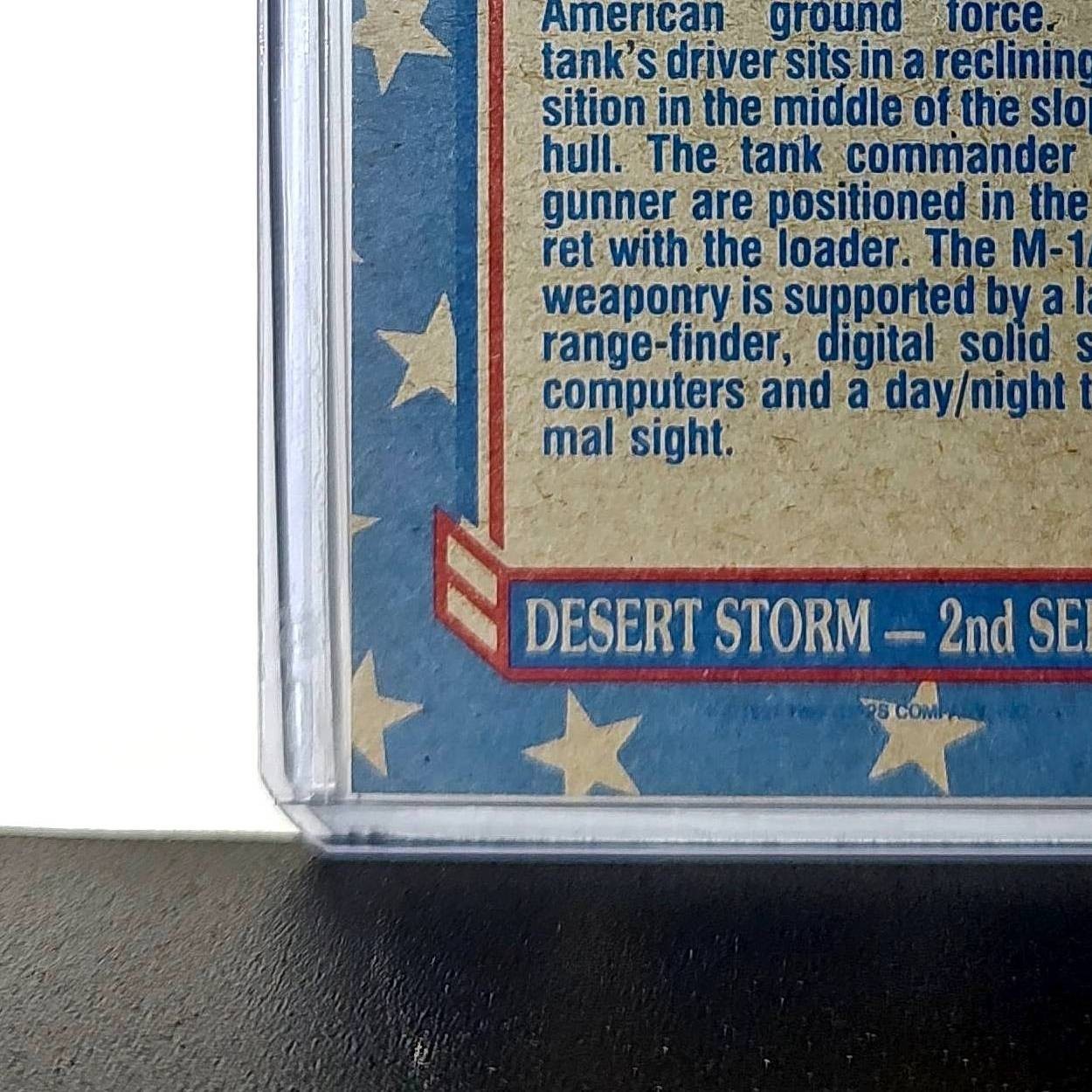 The Mighty M1A1 Abrams 1991 Topps Desert Storm #97 Card