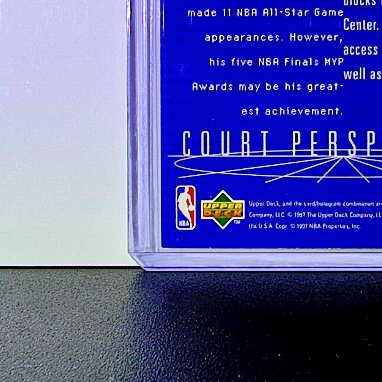 Michael Jordan 1997-98 Upper Deck Court Perspectives #165 Card Chicago Bulls