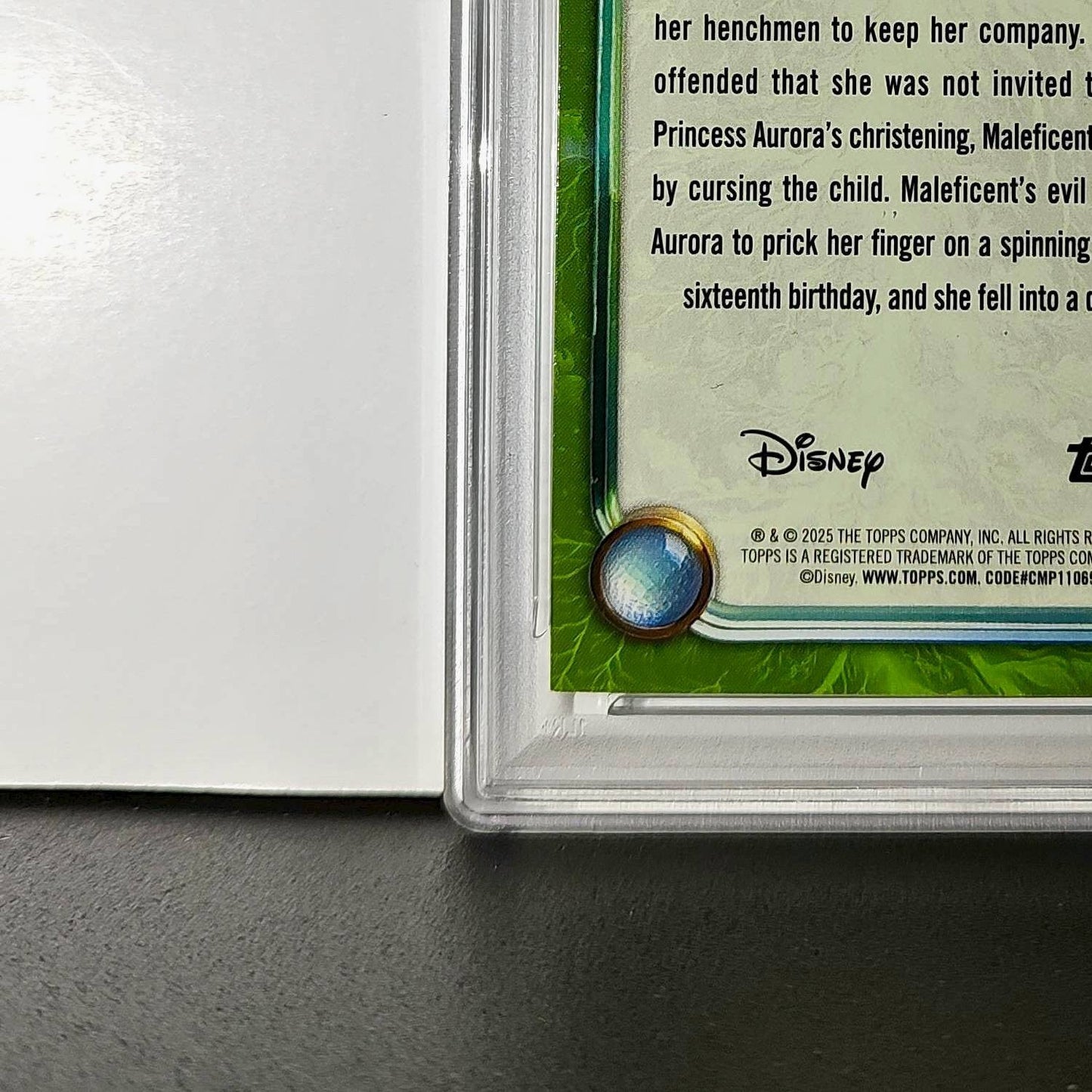 Maleficent 2025 Topps Disney Wonder #175 Card Sleeping Beauty PSA 8 NM-MT
