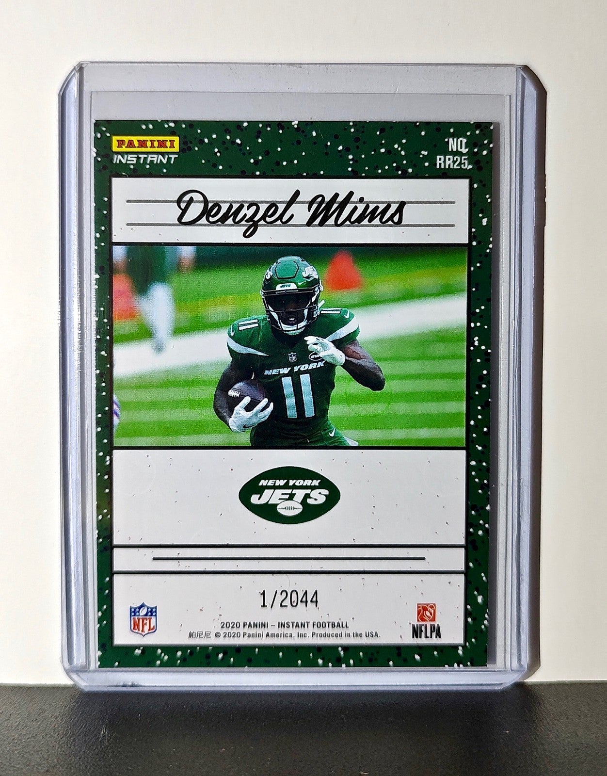 Denzel Mims Rookie 2020 Panini NFL #25 Rated Rookie Card New York Jets