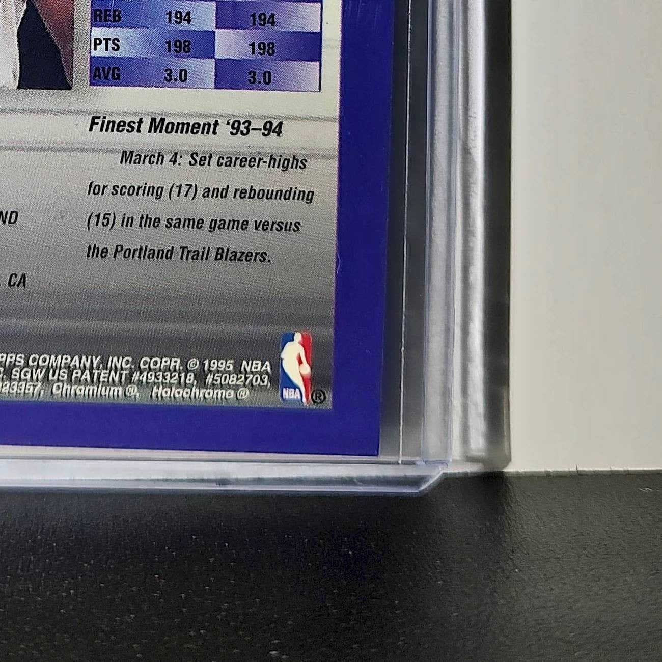 Corie Blount 1994-95 Topps Finest #174 Basketball Card