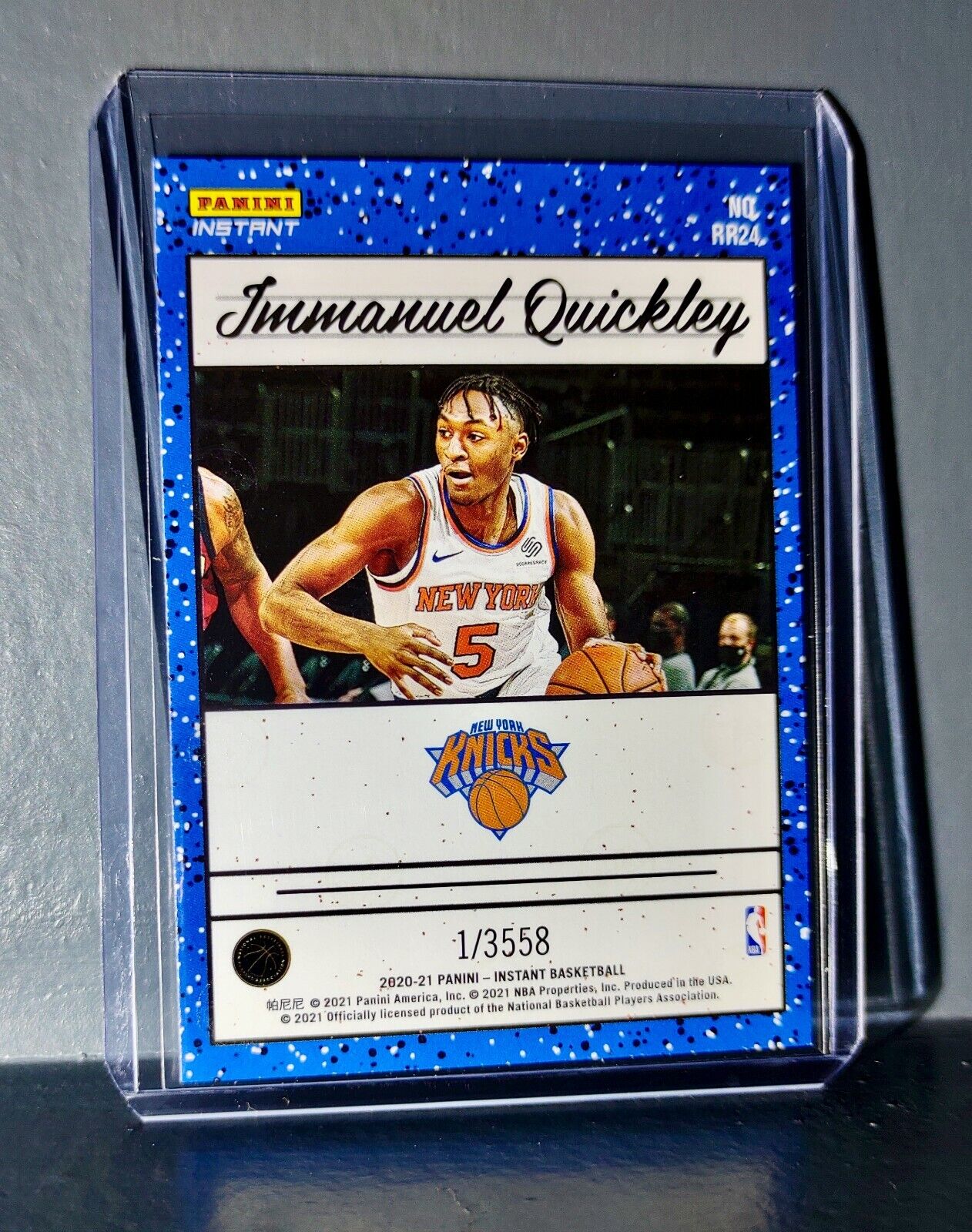 Immanuel Quickley 2020-2021 Panini NBA #24 Rated Rookie Retro Card 1/3558