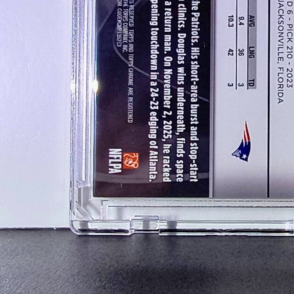 Demario Douglas 2025 NFL Topps Black Chrome #70 Silver Refractor 56/299 Patriots