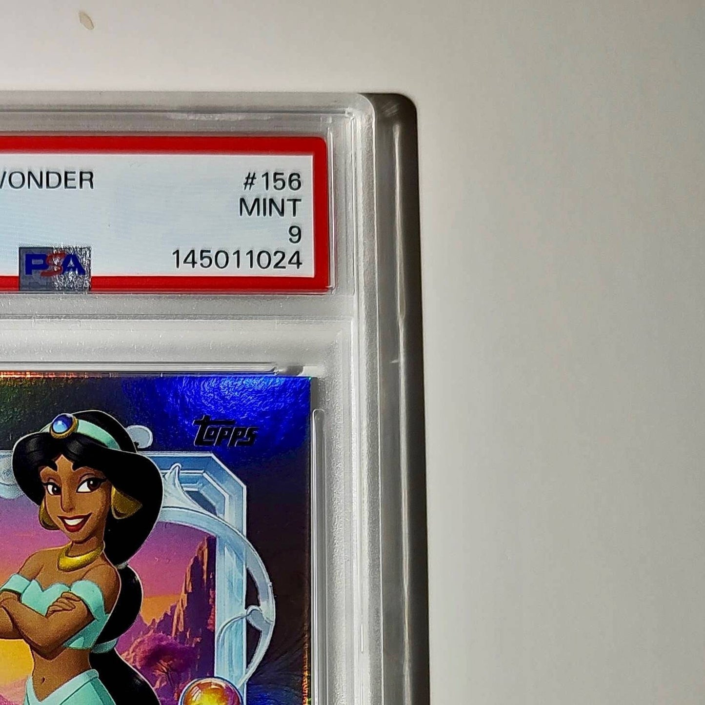 Jasmine 2025 Topps Disney Cartoon Princess #156 Card Aladdin PSA 9 MT
