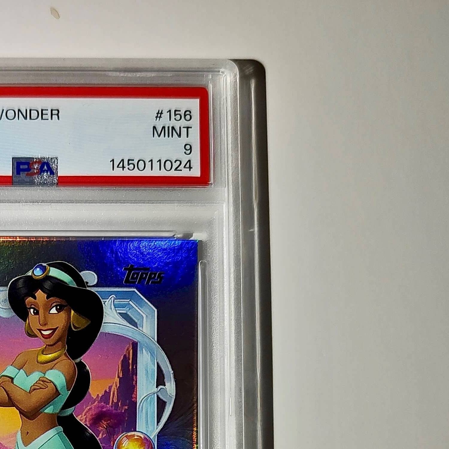Jasmine 2025 Topps Disney Cartoon Princess #156 Card Aladdin PSA 9 MT