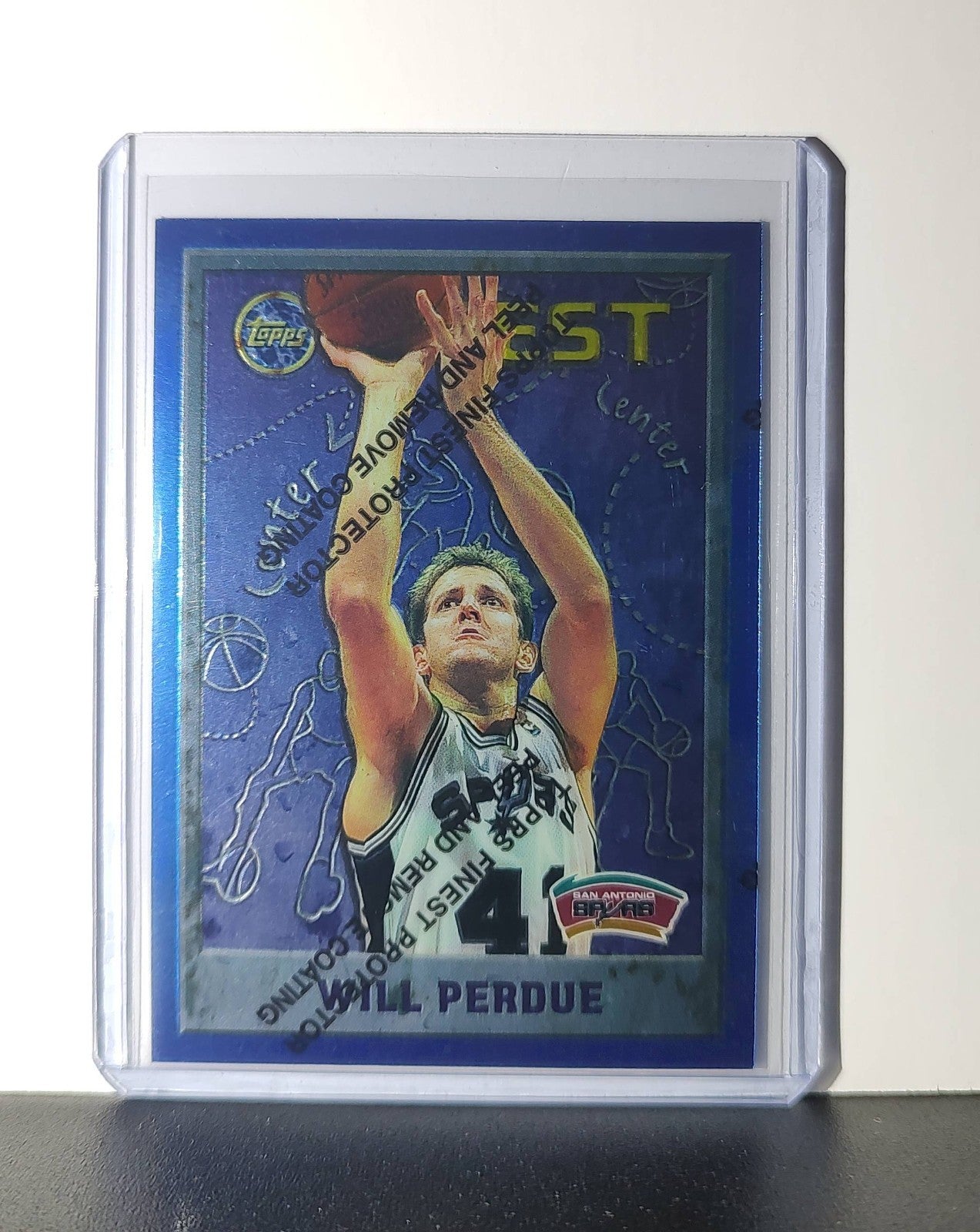 Will Perdue 1995-96 Topps Finest NBA #185 Card San Antonio Spurs