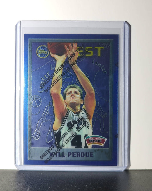 Will Perdue 1995-96 Topps Finest NBA #185 Card San Antonio Spurs