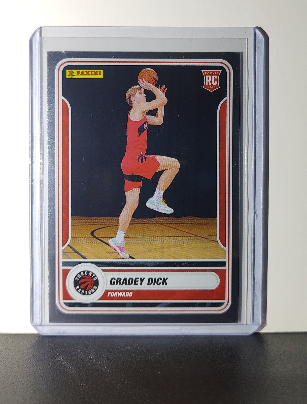 Gradey Dick Rookie 2023-24 Panini NBA Sticker Foil Card #82 Toronto Raptors