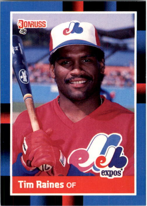 1988 Tim Raines Donruss Baseball Card #345