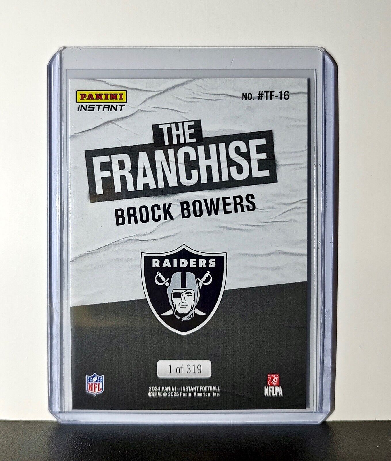 Brock Bowers Rookie 2024 Panini The Franchise NFL #16 Football Broncos 1 of 319