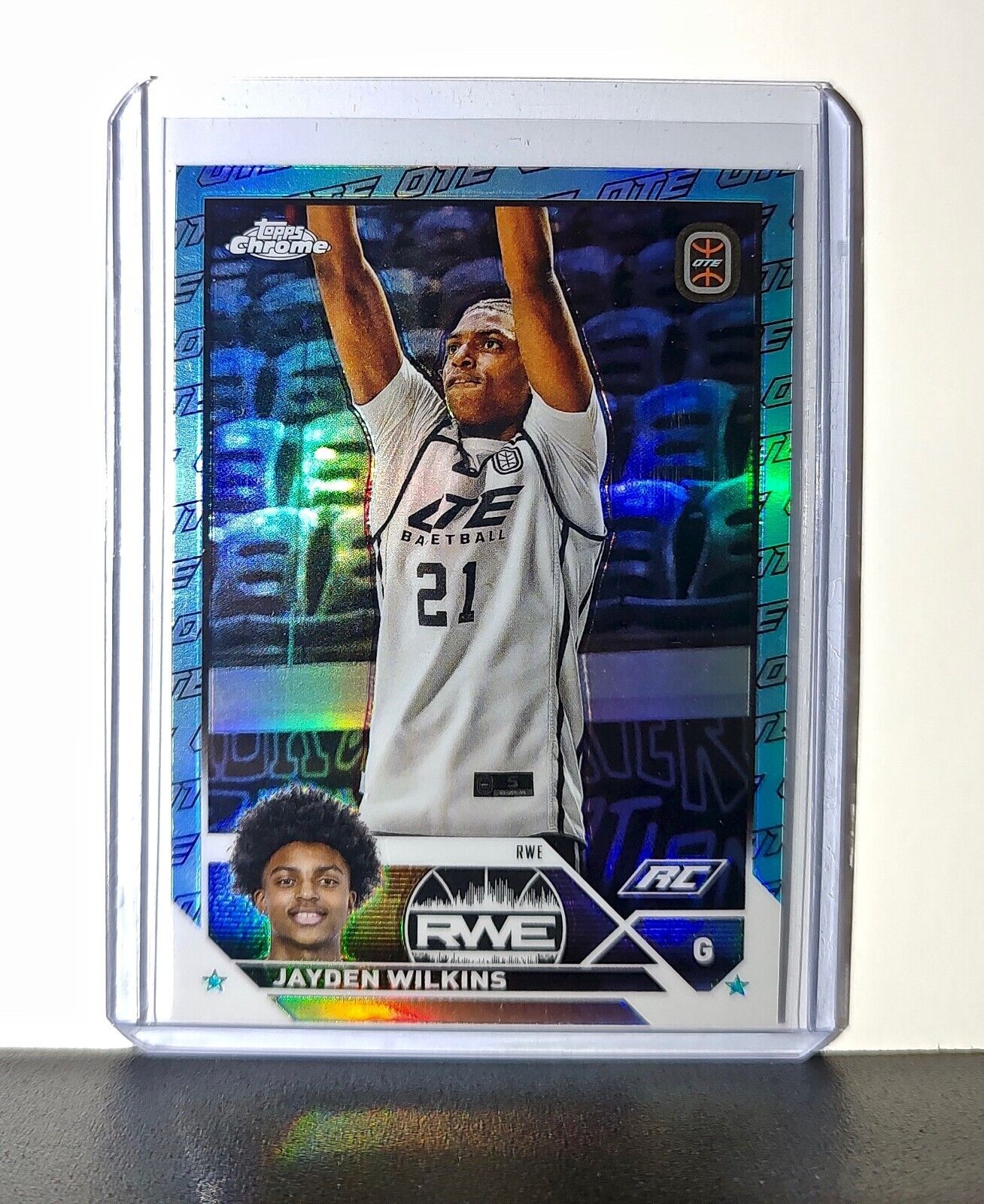 Jayden Wilkins Rookie OTE Refractor 2023-24 Topps Chrome Overtime #60 RWE