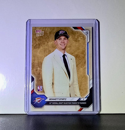 Bennett Stirtz Rookie 2026-27 Topps NBA Draft #BSTI Card OC Thunder