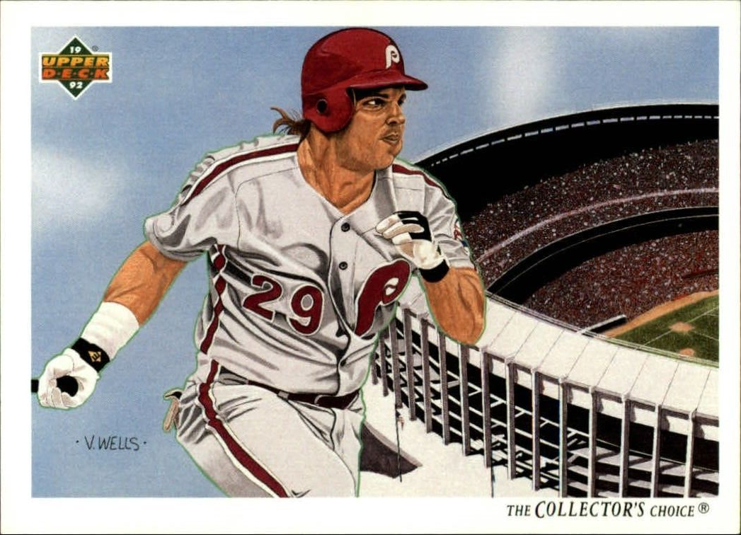John Kruk 1992 Upper Deck MLB #38 Team Checklist Card Philadelphia Phillies