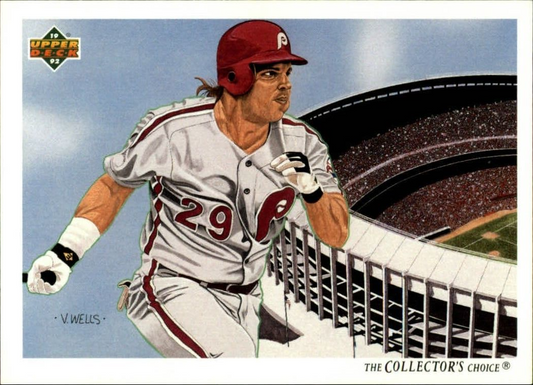 John Kruk 1992 Upper Deck MLB #38 Team Checklist Card Philadelphia Phillies