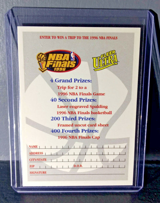 1995-96 Fleer Ultra 1996 NBA Finals Contest Card - Jordan Bulls vs Supersonics