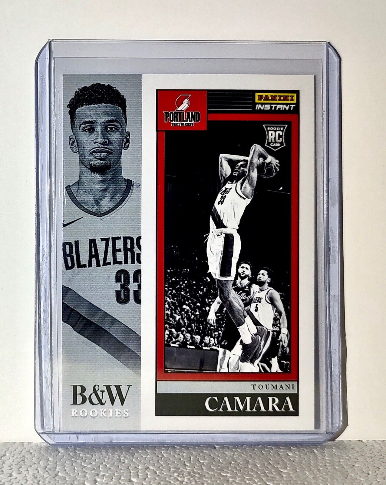 Toumani Camara 2023-24 Panini NBA #11 Black and White Rookies Card 1/326