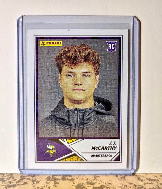 J.J. McCarthy 2024 Panini NFL #78 Rookie Sticker Card Minnesota Vikings