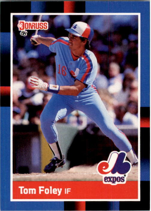 1988 Tom Foley Donruss Baseball Card #303