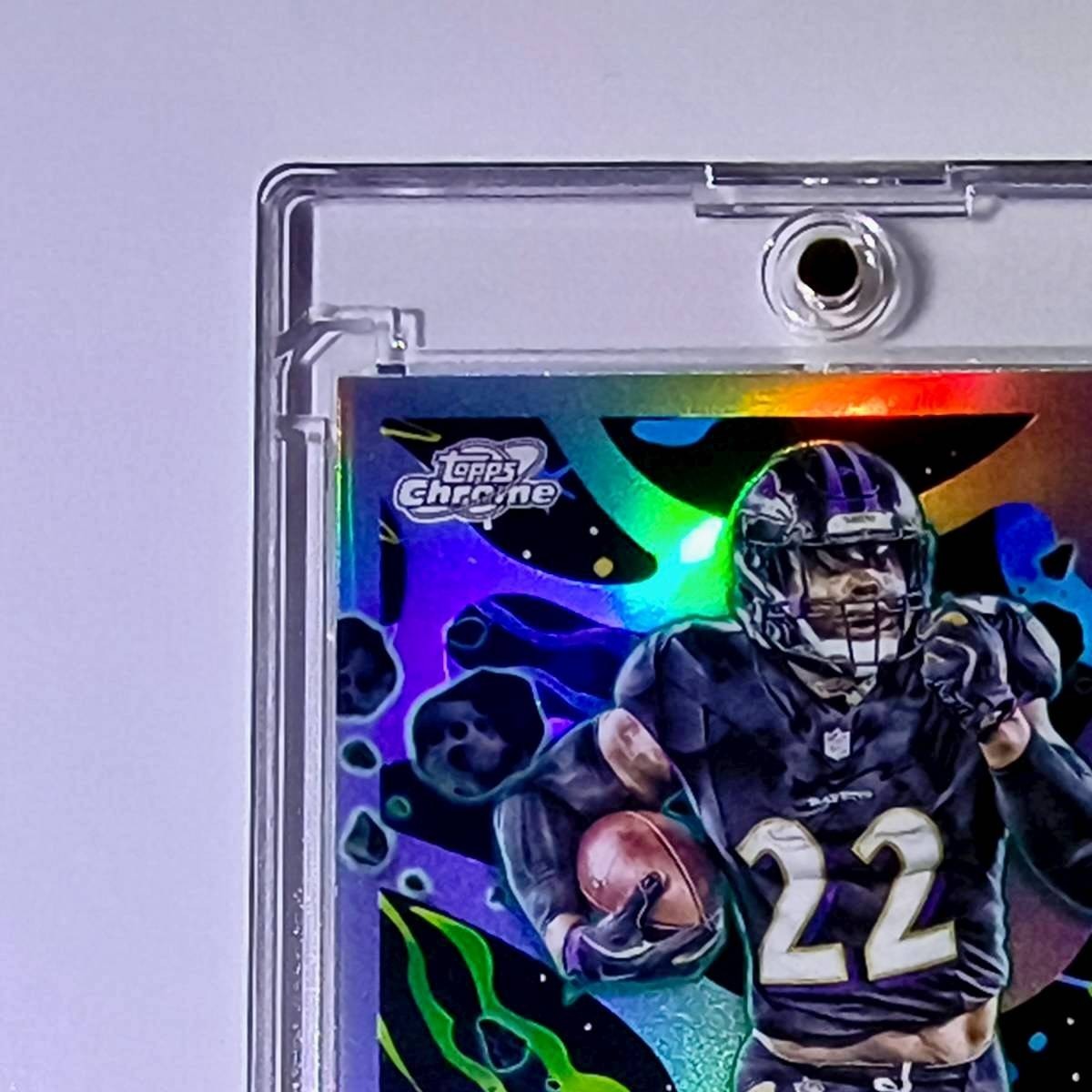 Derrick Henry 2025 NFL Topps Chrome Cosmic Refractor #8 Football Card Ravens