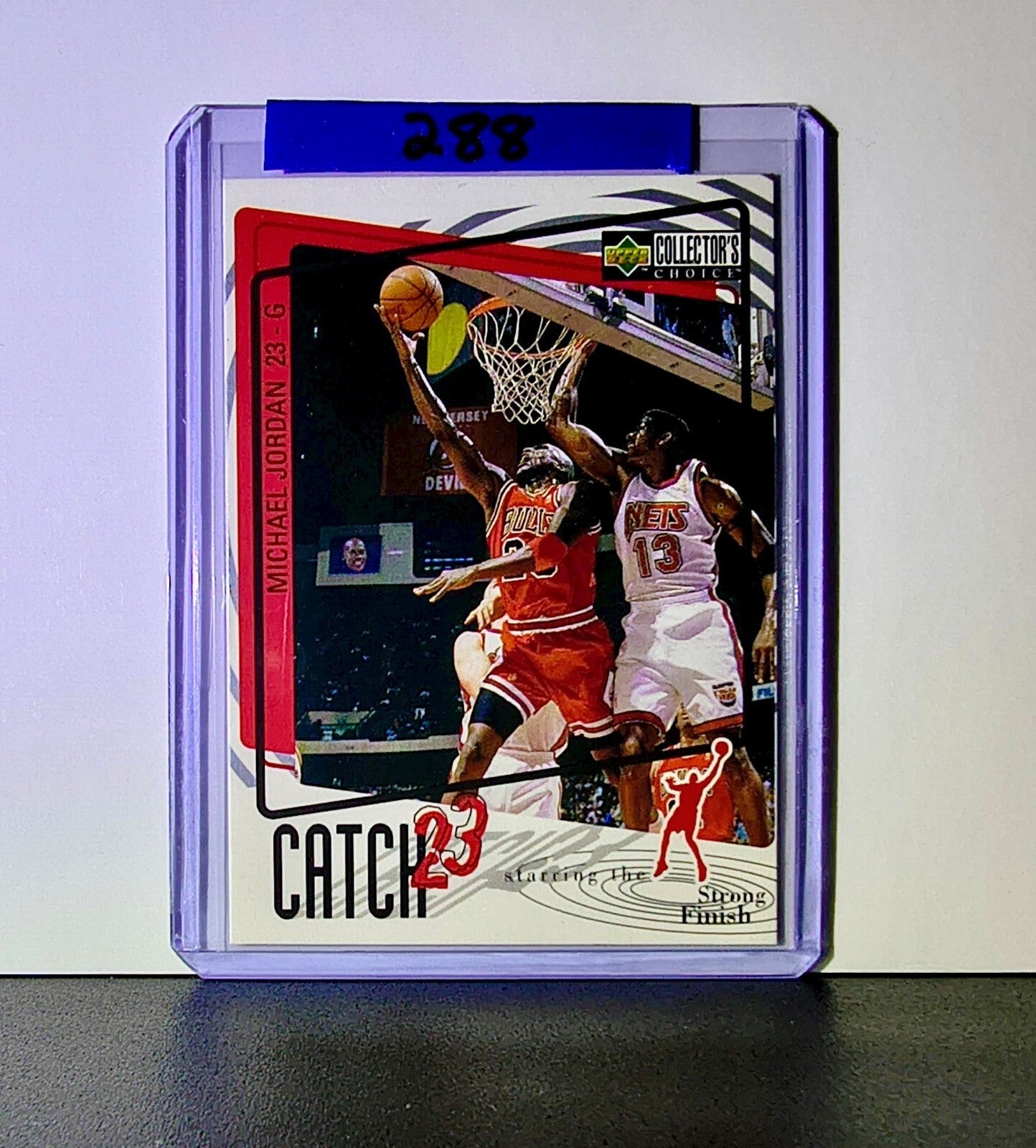 Michael Jordan 1997-98 Upper Deck Collector's Choice Catch 23 #194 Card Bulls