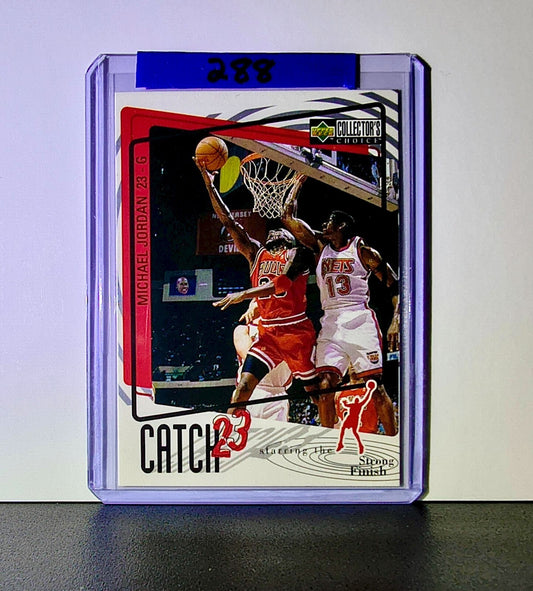 Michael Jordan 1997-98 Upper Deck Collector's Choice Catch 23 #194 Card Bulls