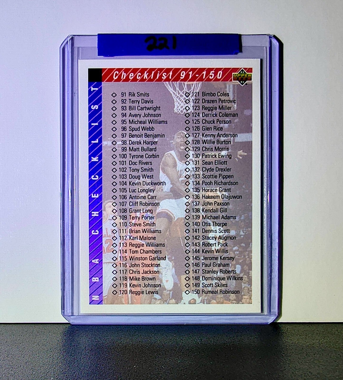 Michael Jordan 1992-93 Upper Deck Checklist #200 Basketball Card Chicago Bulls