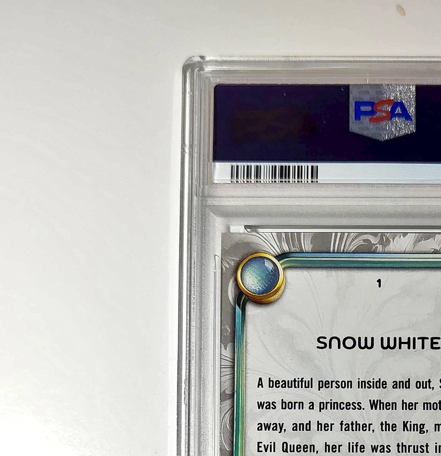 Snow White 2025 Topps Disney #1 Winter Snow White and the Seven Dwarfs PSA 9