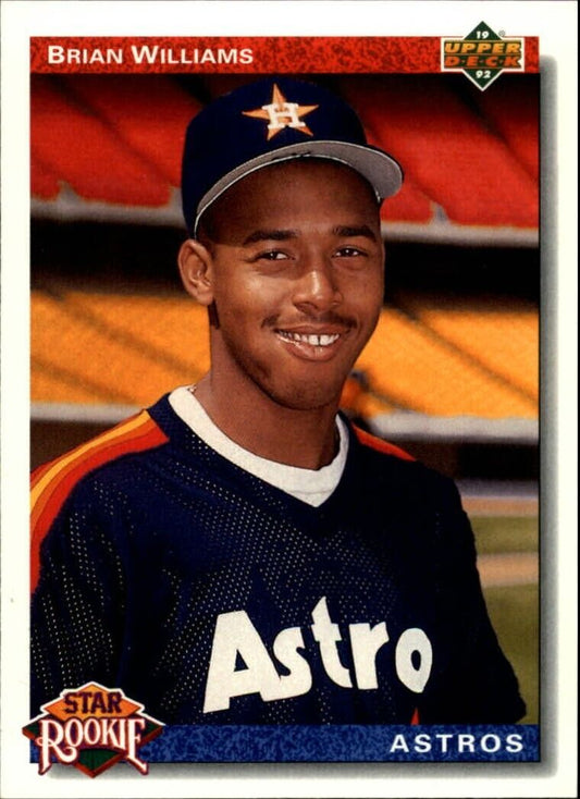 Brian Williams 1992 Upper Deck MLB #23 Rookie Baseball Card Houston Astros