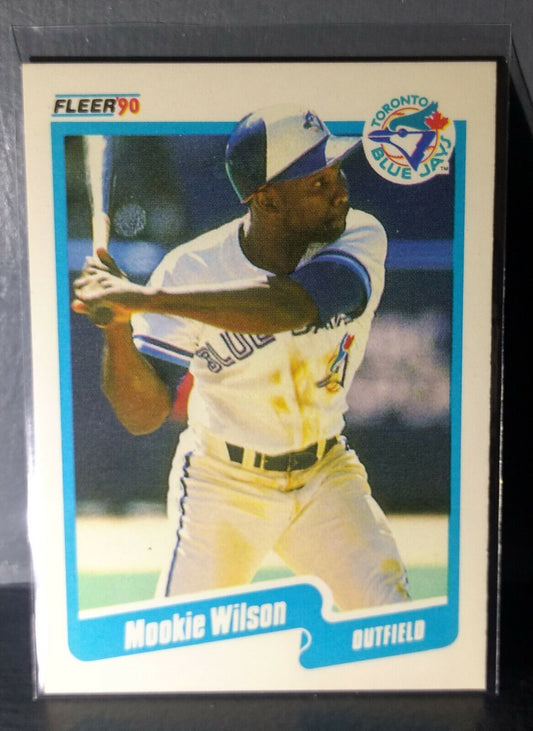 1990 Mookie Wilson Fleer Baseball Card #99