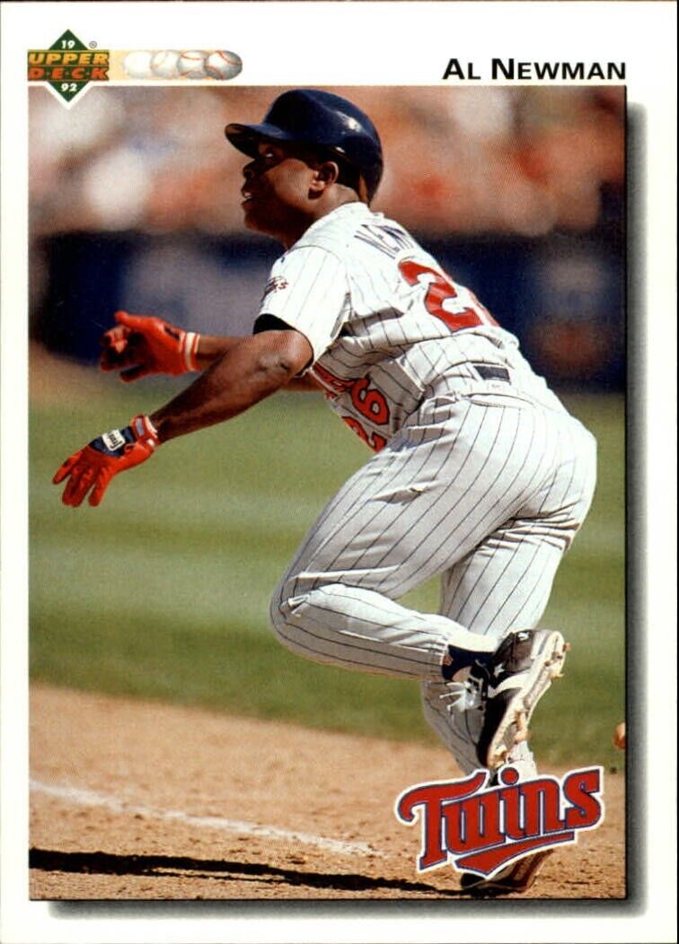 Al Newman 1992 Upper Deck MLB #293 Baseball Card Minnesota Twins