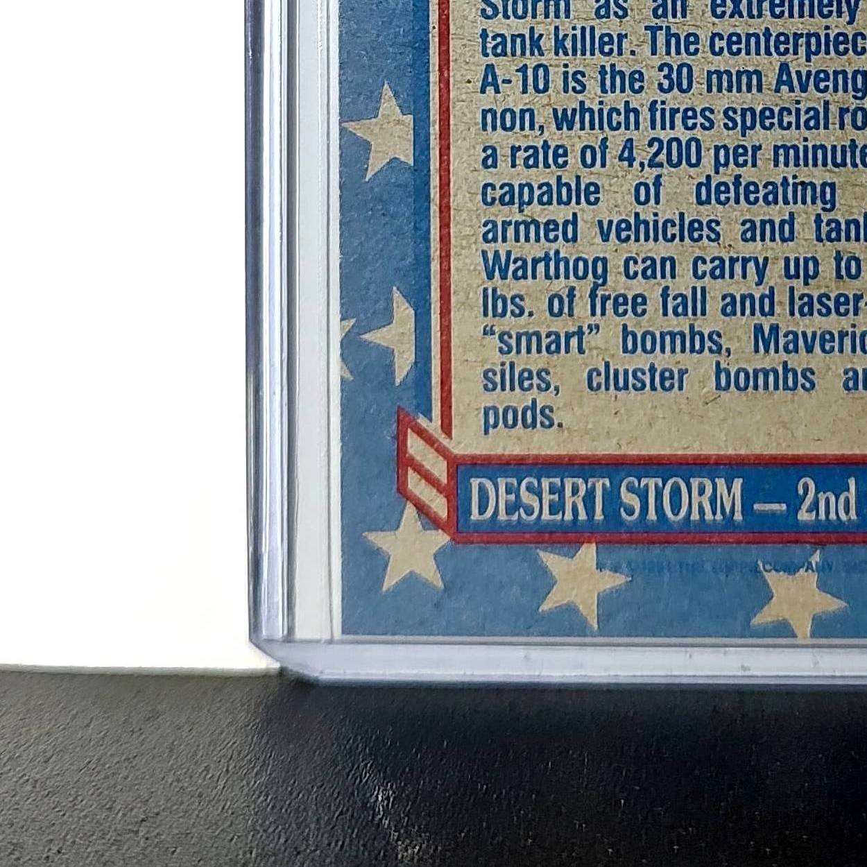 A-10 Warthog 1991 Topps Desert Storm #118 Card