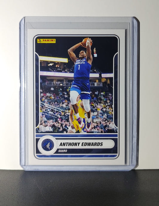Anthony Edwards 2023-24 Panini NBA Sticker Card #39 Minnesota Timberwolves
