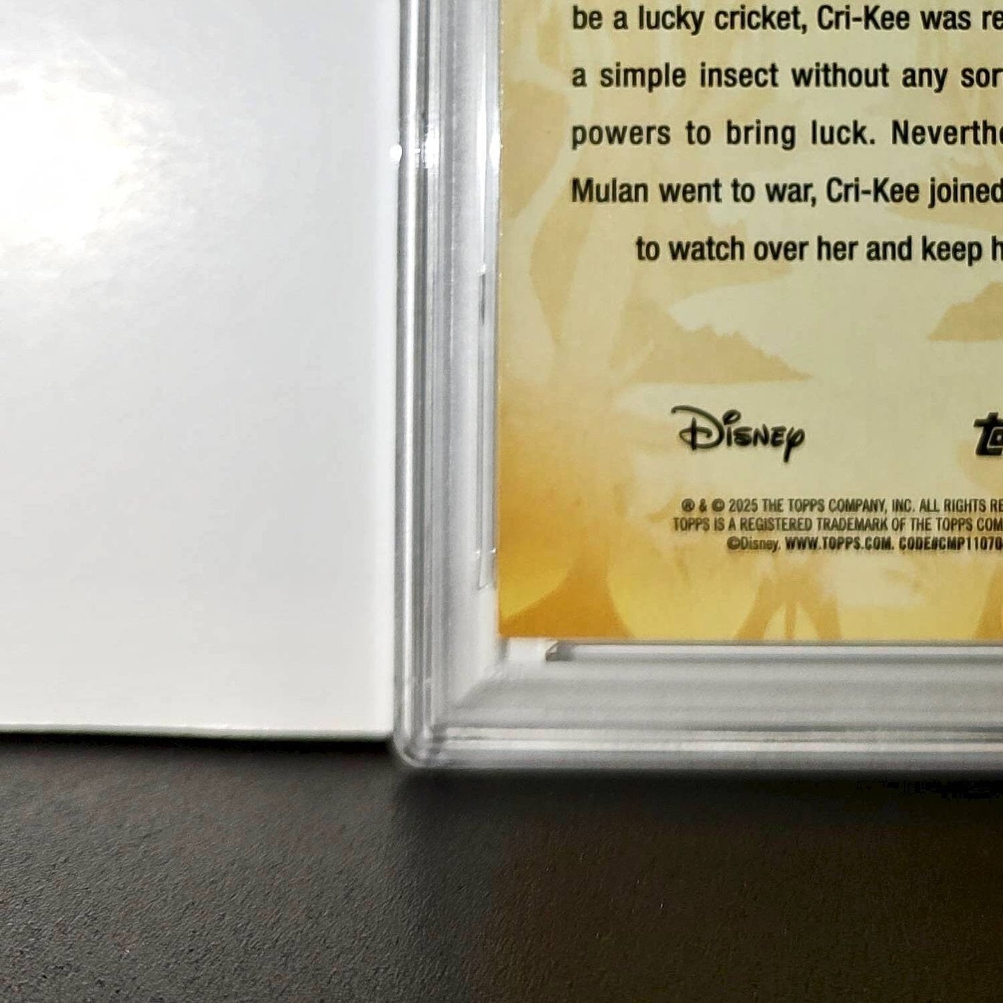 Cri-Kee 2025 Topps Disney #FF-17 Furry Friends Card Mulan PSA 9