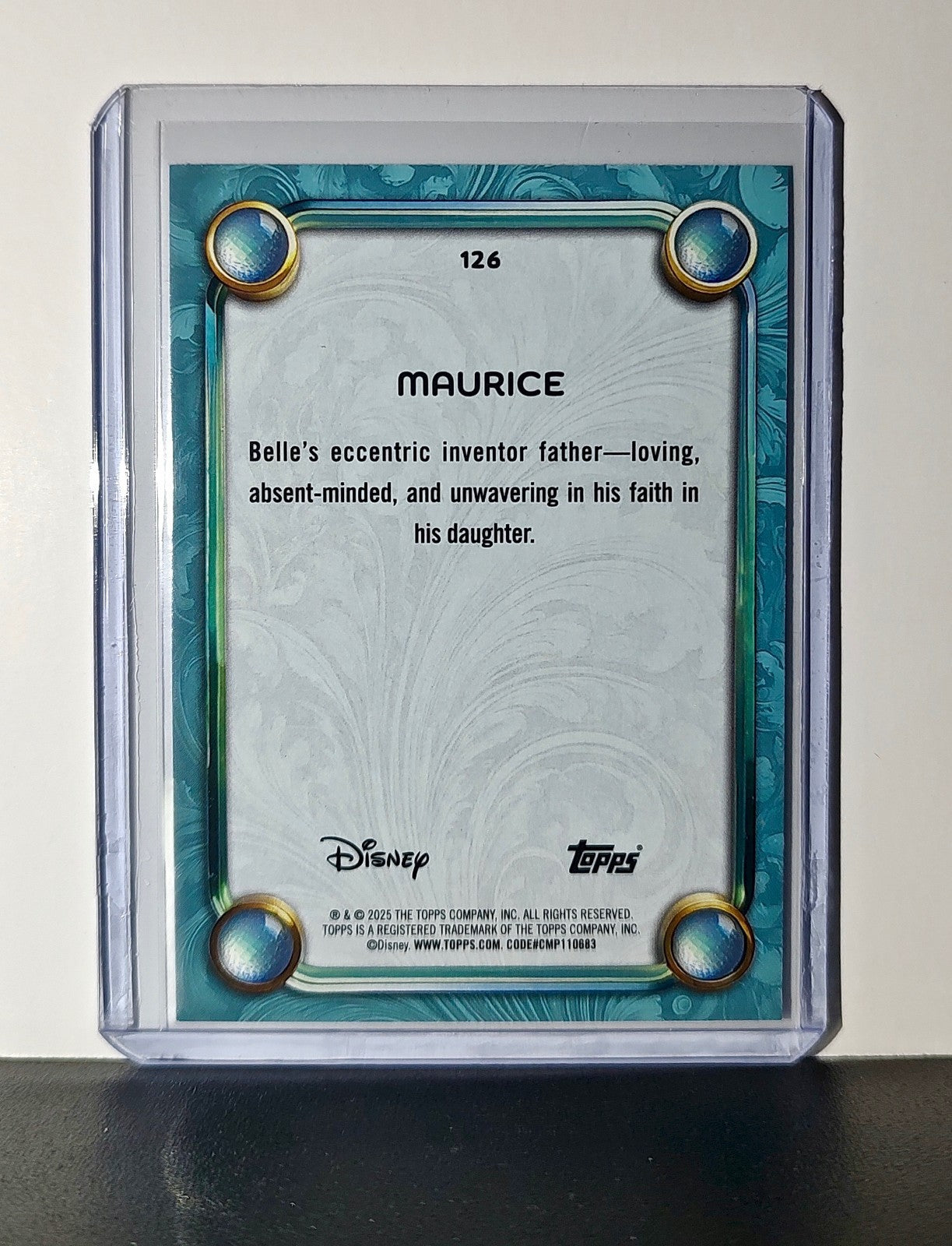 Maurice 2025 Topps Disney Wonder #126 Diamond Card Beauty and the Beast