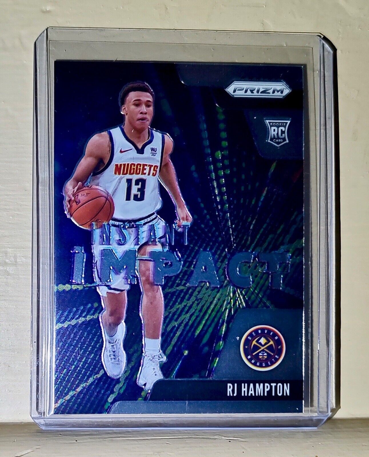 RJ Hampton 2020-21 Panini Prizm Instant Impact NBA #10 Rookie Basketball Card