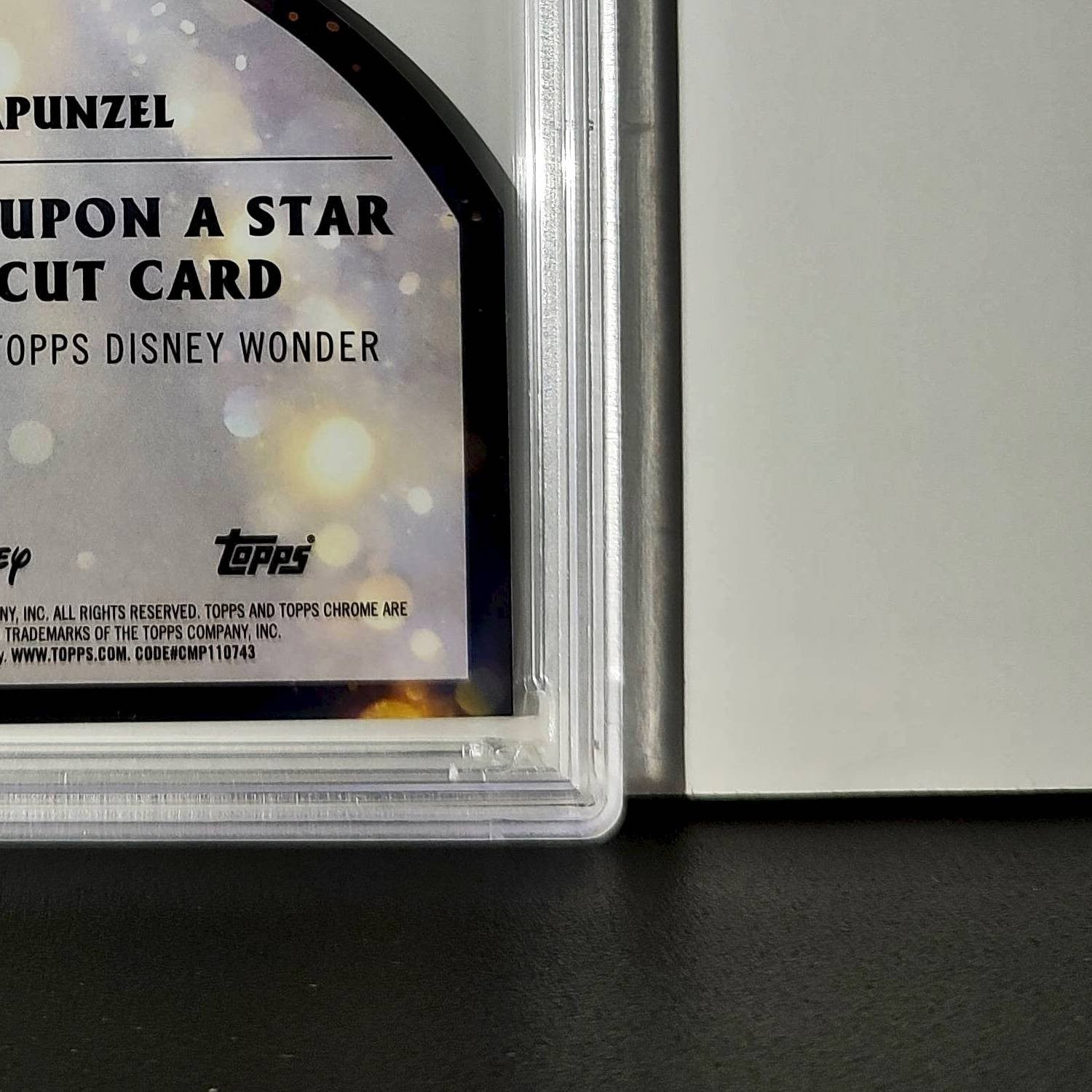 Rapunzel 2025 Topps Chrome Disney #W-16 Wish Upon A Star Die Cut Tangled PSA 9