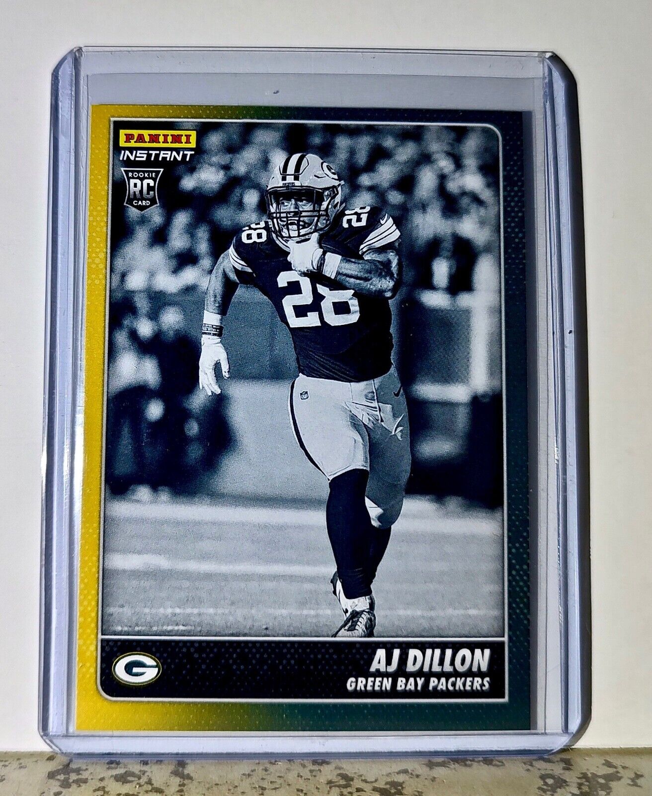 AJ Dillon 2020 Panini NFL #10 Black and White Rookies Card GB Packers 1 of 518