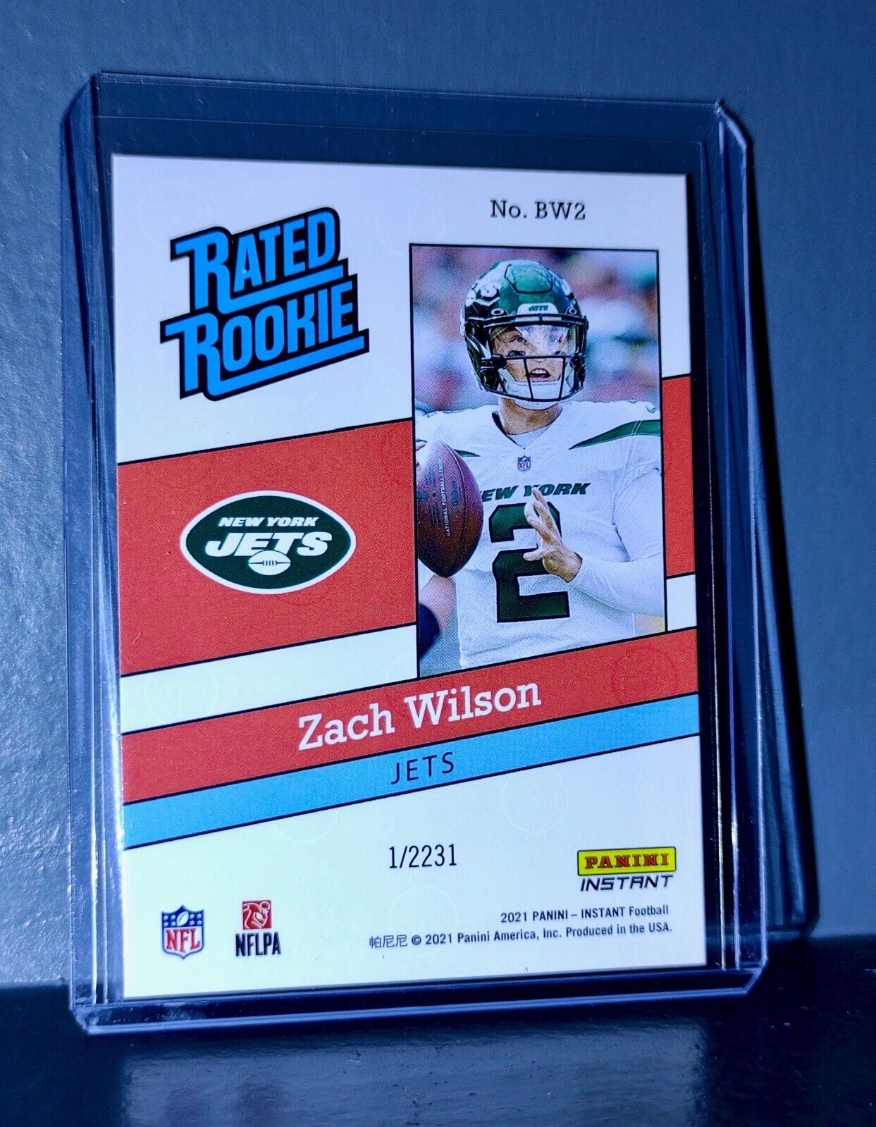 Zach Wilson 2021 Panini NFL Rated Rookie Retro #2 Rookie Card 1/2231