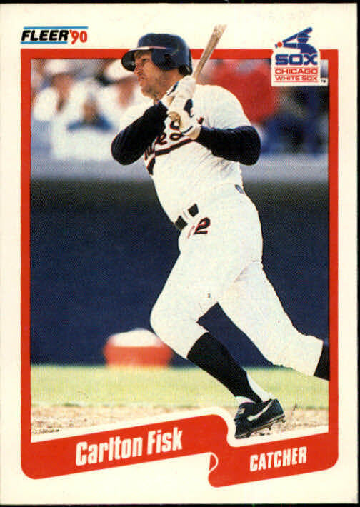 1990 Carlton Fisk Fleer Baseball Card #530