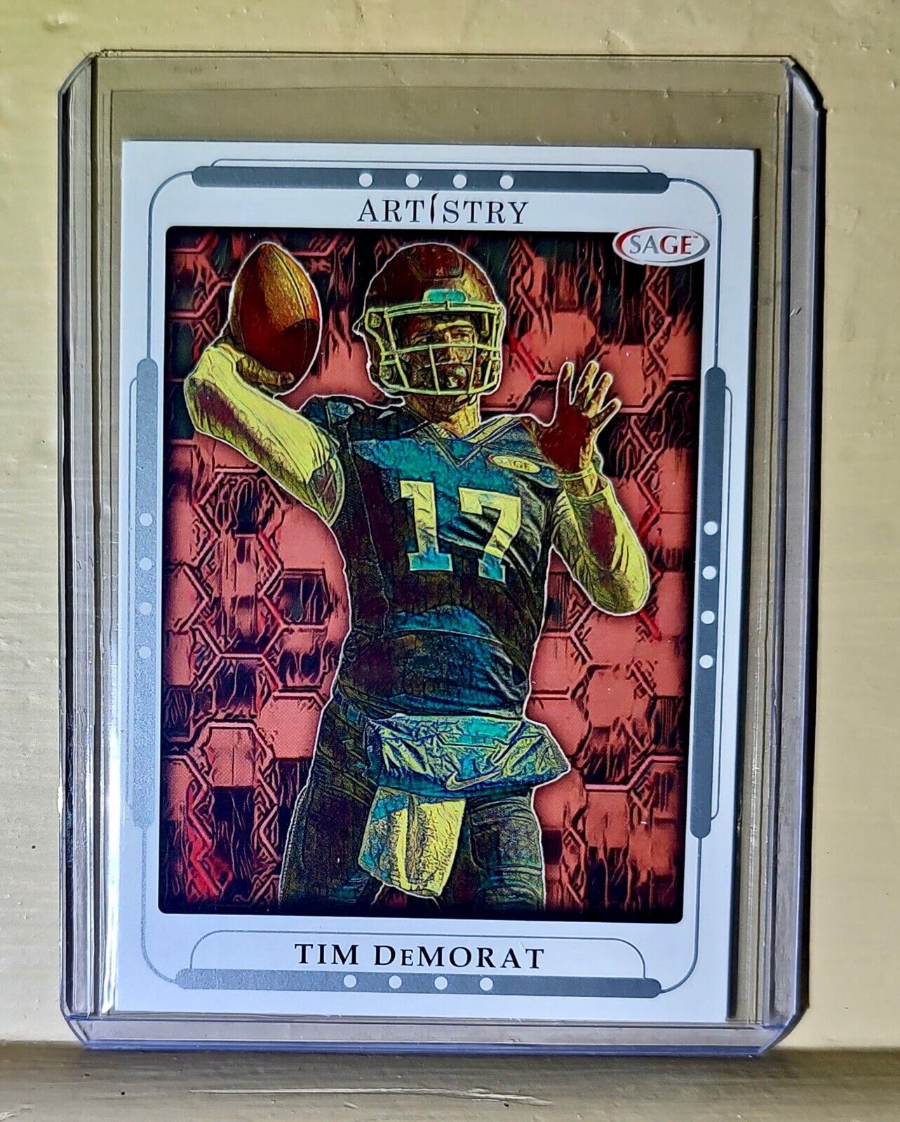 Tim DeMorat 2023 SAGE NFL Artistry Football #113 Card