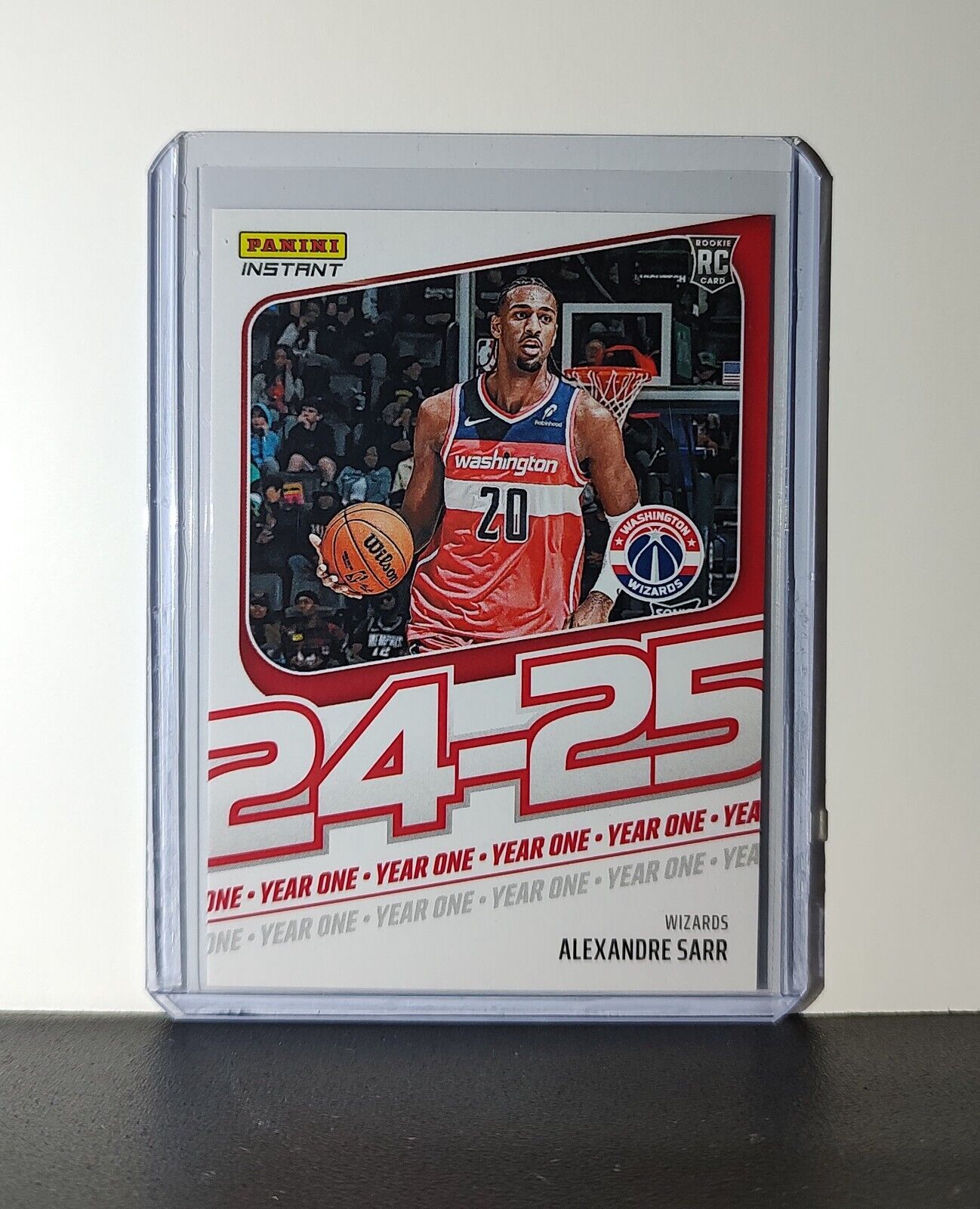 Alexandre Sarr Rookie Card 2024-25 Panini Year One #2 Washington Wizards 1/613