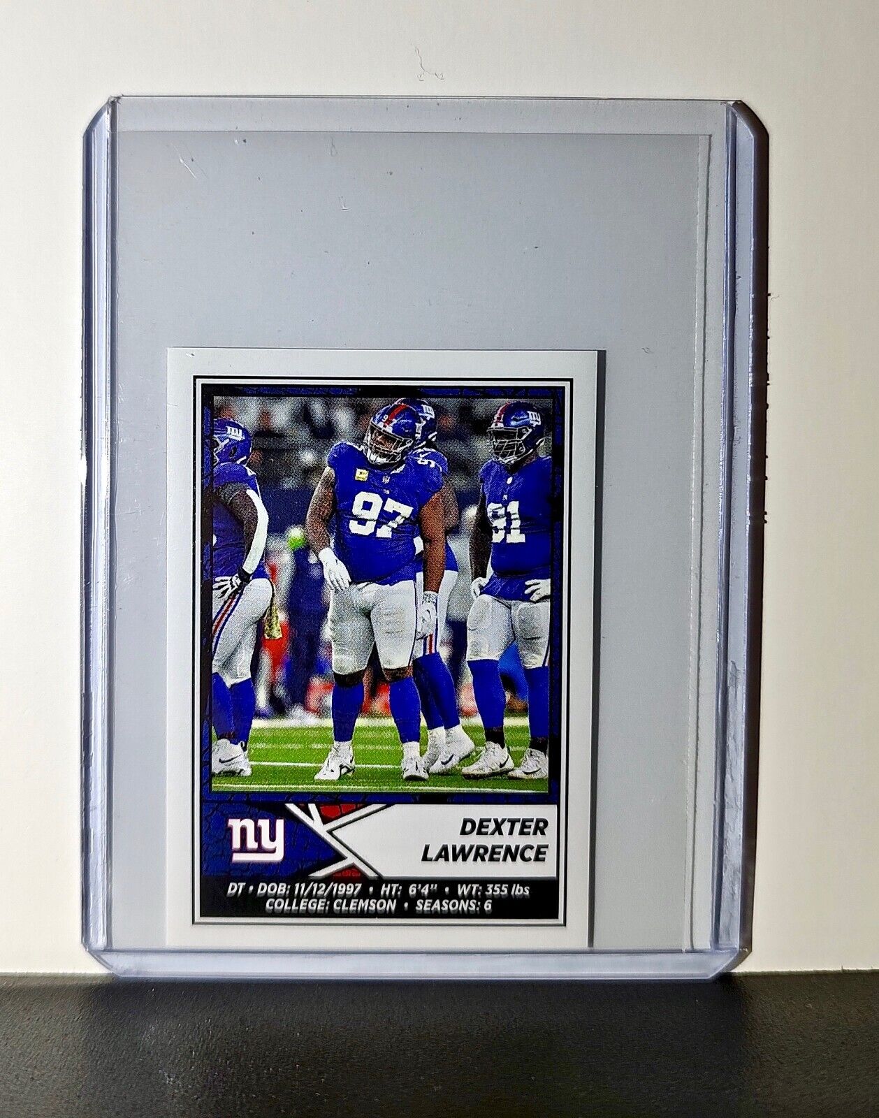 Dexter Lawrence 2024 Panini NFL Sticker #321 New York Giants