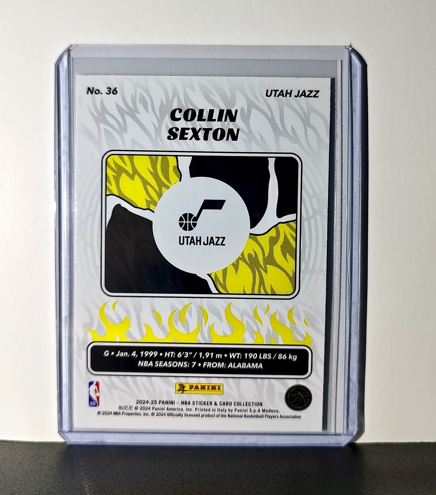 Collin Sexton 2024-25 Panini NBA #36 Sticker Card Utah Jazz